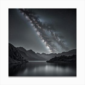 Milky Over Lake Canvas Print