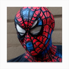 Spiderman Scary Spiderman Face Paint Canvas Print
