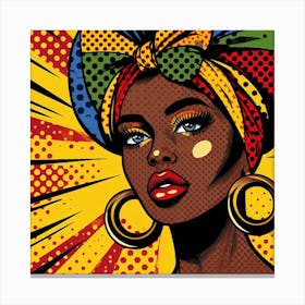 Zarah Pop African Woman Canvas Print