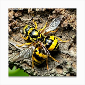 Wasp nature 3 Canvas Print