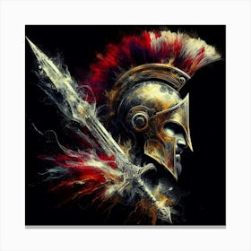 Sparta Helmet Canvas Print