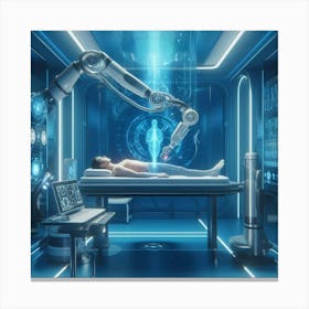 Futuristic Medical Room Canvas Print