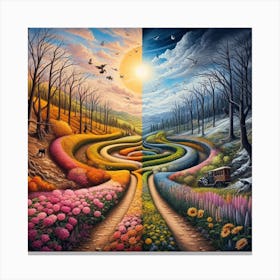 Two Worlds Canvas Print