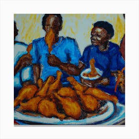 Fried Chicken Canvas Print