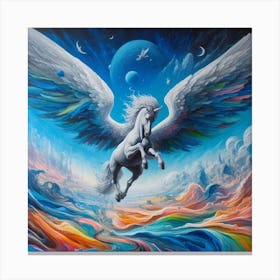 Rainbow Unicorn 3 Canvas Print