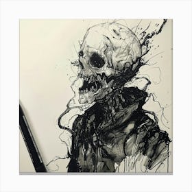 Skeleton 4 Canvas Print