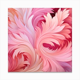 Abstract Floral Wallpaper Canvas Print