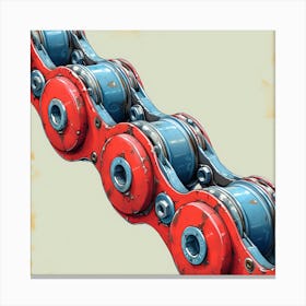 Bicycle Chain Canvas Print