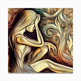 Abstract Of A Woman Canvas Print