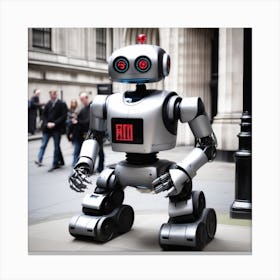 Robot - Robot Stock Videos & Royalty-Free Footage Canvas Print