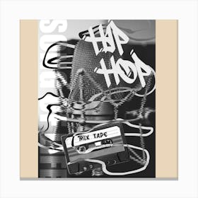 Hip Hop Tape Canvas Print