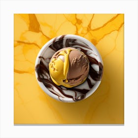 Ice Cream In A Bowl Canvas Print