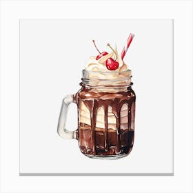 Ice Cream Sundae 10 Canvas Print