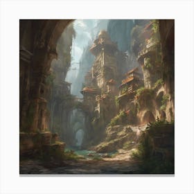 Fantasy City 117 Canvas Print