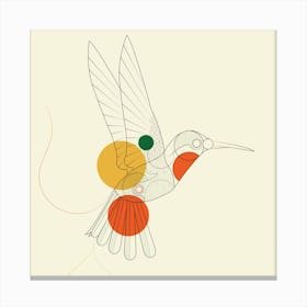 Hummingbird Square Canvas Print