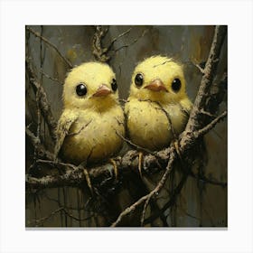 Birds In A Tree Canvas Print