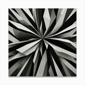 Black and White Abstract Art 149 Canvas Print