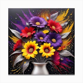 Flowers In A Vase 30 Canvas Print