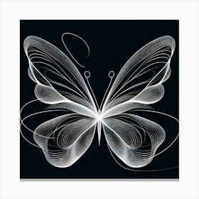 Butterfly Light Trace I Canvas Print