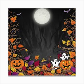 Halloween Background Canvas Print