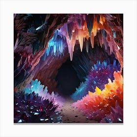 Cave Of Crystals 1 Canvas Print