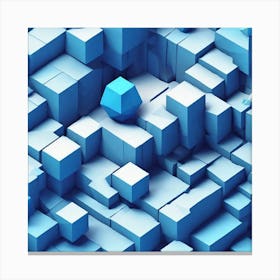 3d Cubes 2 Canvas Print