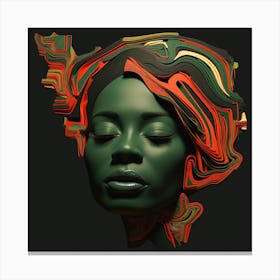 Portrait Of African Woman 4 Canvas Print