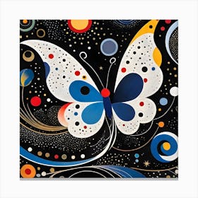 Butterfly In Space Canvas Print