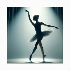 Ballerina Silhouette 1 Canvas Print