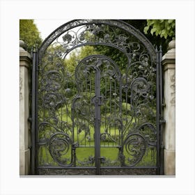 Wrought Iron Gate 1 Canvas Print