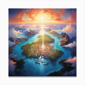 City In The Sky Canvas Print