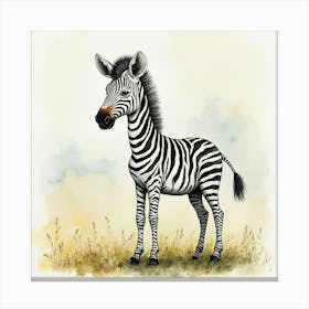 Zebra For Children Canvas Print