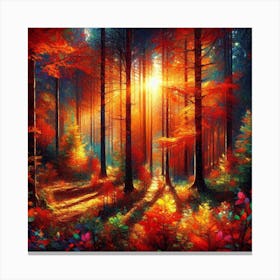 Autumn Forest 1 Canvas Print