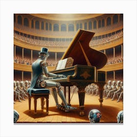 Robot Piano 1 Canvas Print