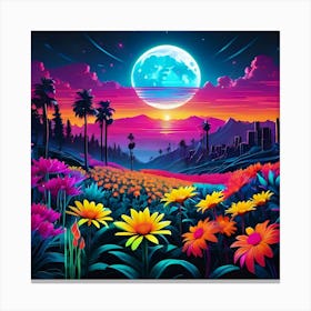 Psychedelic Landscape Canvas Print