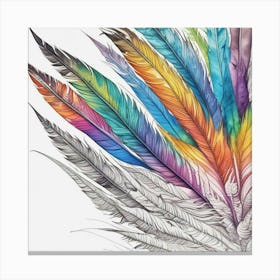 Feathers 10 Canvas Print