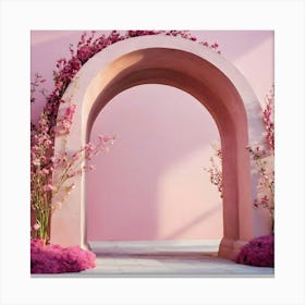 Pink Archway 7 Canvas Print