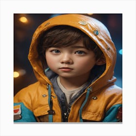 Portrait Of A Young Boy Canvas Print