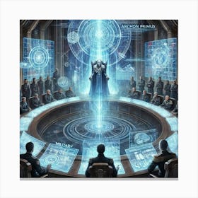 Ionosphere Council Archons Leadership Converted Canvas Print