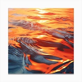 Sunset In The Water Canvas Print