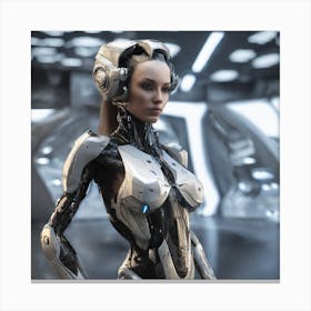 Futuristic Woman 133 Canvas Print