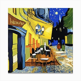 Cafe Terrace At Night, Van Gogh (6) 1 Canvas Print