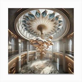 Dubai'S Grand Entrance Canvas Print