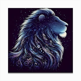 Lion Of The Night Canvas Print