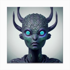 Alien Head 1 Canvas Print