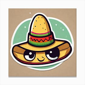 Cute Mexican Hat Canvas Print