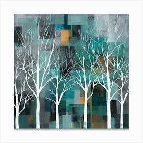 Trees In Winter Canvas Print