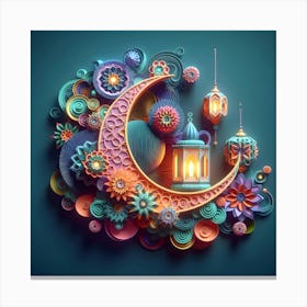 Ramadan Kareem Mubarak Greetings 11 Canvas Print