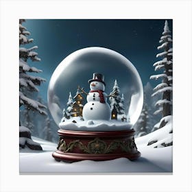 Globe of Frosty Dreams Canvas Print