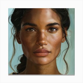 N Ultra Realistic Digital Portrait Of Inspiri 113 Canvas Print